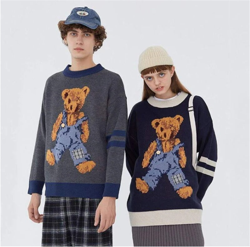 Men's Cartoon sweater with a relaxed round neckline in a contemporary style