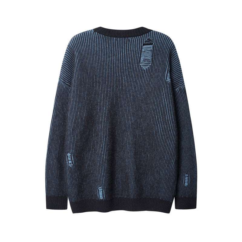 Trendy men's knitwear with a modern hip-hop style