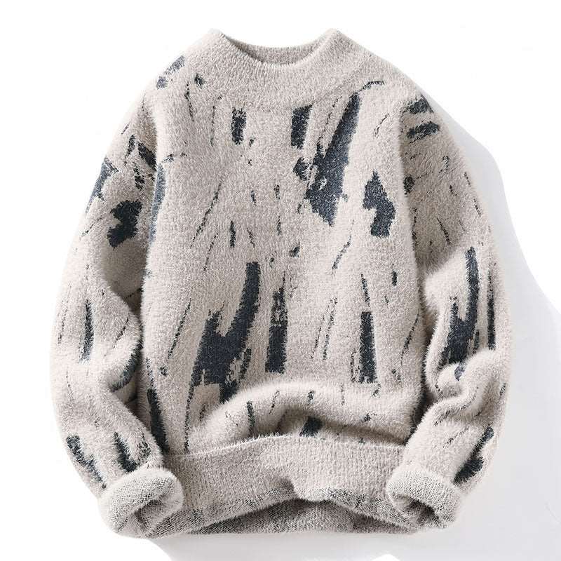 Men's Fleece-lined Thickened Bottoming Sweater