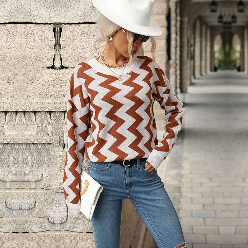 New design casual loose-fitting long sleeve sweater for women!!!