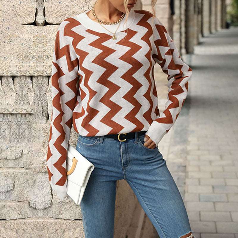 New design casual loose-fitting long sleeve sweater for women!!!