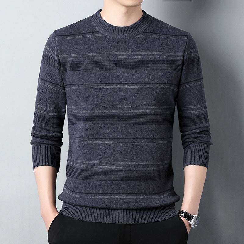 Men's casual round neck sweater