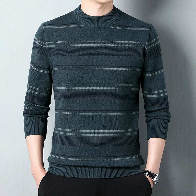 Men's casual round neck sweater