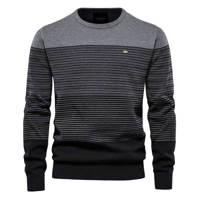 Men's sweater featuring a fresh contrasting color