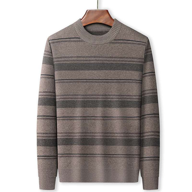 Men's casual round neck sweater