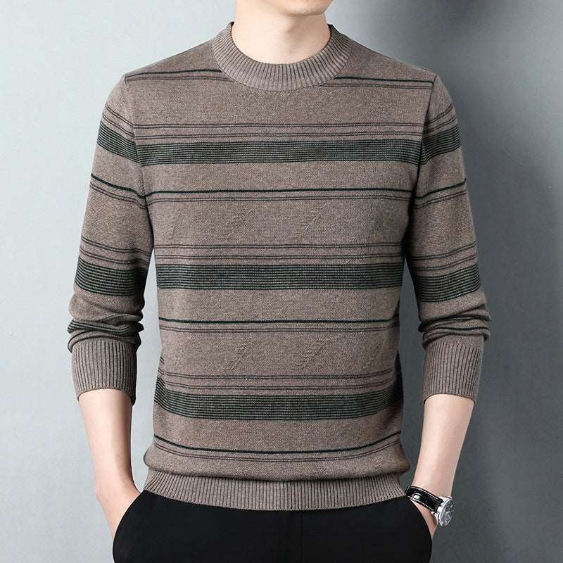 Men's casual round neck sweater