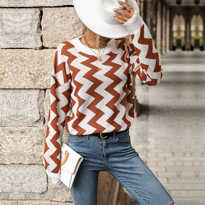 New design casual loose-fitting long sleeve sweater for women!!!