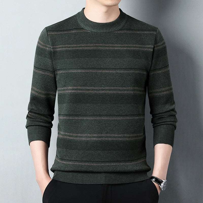 Men's casual round neck sweater