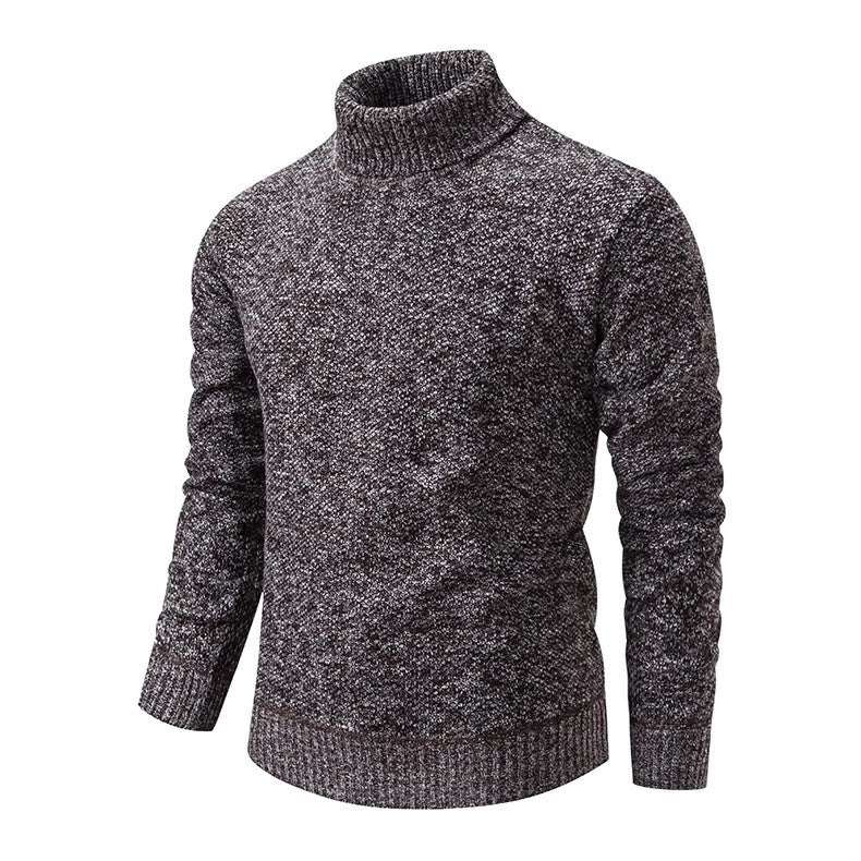 Men's solid color casual slim fit sweater