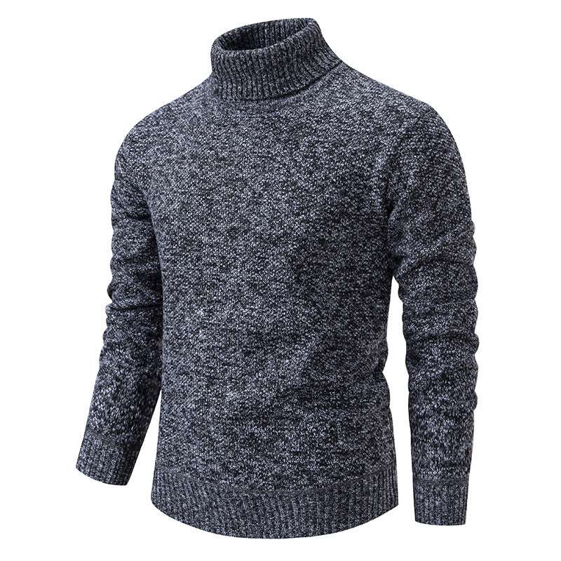 Men's solid color casual slim fit sweater