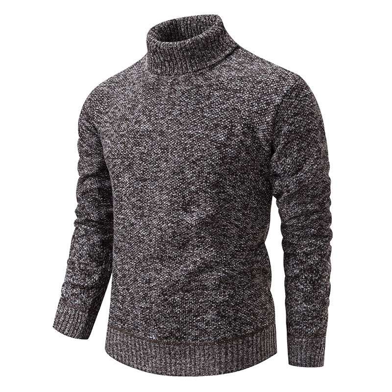 Men's solid color casual slim fit sweater