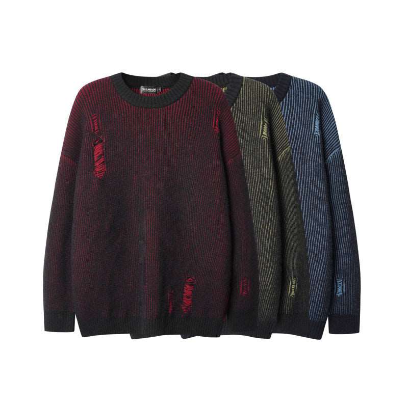 Trendy men's knitwear with a modern hip-hop style