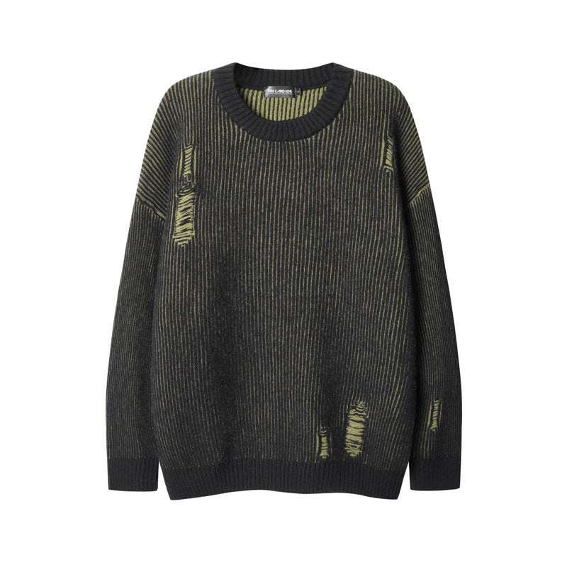 Trendy men's knitwear with a modern hip-hop style