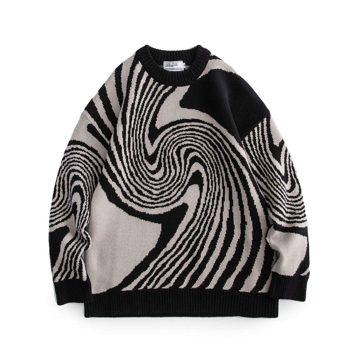 "Winter trend ripple thick men's sweater."